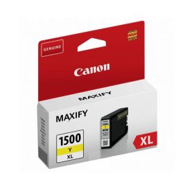 Cartus cerneala Canon PGI1500XLY, yellow, Dual Resistant High Density, capacitate 12ml / 1020 pagini, pentru Canon Maxify MB2350, MB2050.