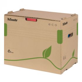 Container arhivare si transport ESSELTE Eco, pentru bibliorafturi, carton, natur