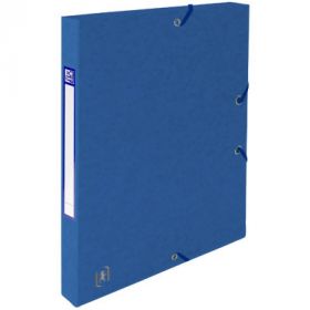Mapa A4, carton MultiStrat 390g/mp, cu elastic, 25mm latime, OXFORD Top File - albastru