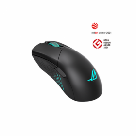 Mouse gaming ASUS GLADIUS 3, Classic asymmetrical wireless gaming mouse with tri-mode connect