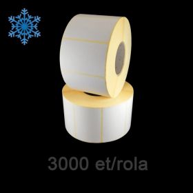 Role etichete termice ZINTA 80x40mm, Top Thermal, pentru congelate, 3000 et./rola
