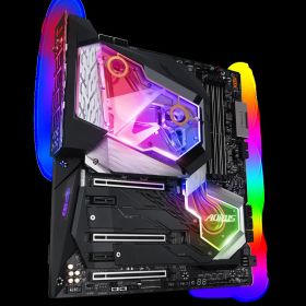 Placa de baza Gigabyte Z390 AORUS Extreme WaterForce, Intel® Z390Express Chipset, 4 x DDR4 DIMM sockets supporting up to 128GB (32GBsingle DIMM capacity), Dual channel memory architecture, Support forDDR4 4400(O.C.) / 4333(O.C.) / 4266(O.C.) / 4133(O.C.)