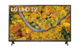 Televizor LG 43" 43UP75003LF, 108 cm, Smart, 4K Ultra HD, LED, Clasa G, HDR, webOS, YouTube, Netflix, HBOGo, Comenzi vocale, Asistent vocal inteligent, Screen Mirroring, Inregistrare USB, iOS, Android, Google assistant, ThinQ AI, Quad core, 3840 x 2160, H