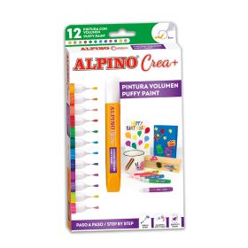 Set ALPINO Crea + Paint 3D, 12 culori/set