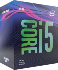 Procesor Intel i5-9500F BX80684I59500F, 6 Cores, 3.00 GHz, MaxTurbo:4.40 GHz,TDP: 65W, Max Memory Channel: 2, No fan speed.