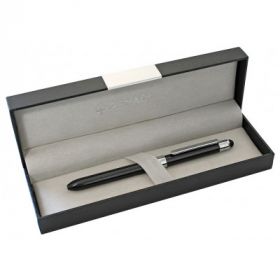 Pix multifunctional de lux PENAC Slim Touch, in cutie cadou, corp negru - accesorii argintii