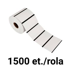 Rola etichete termice ZINTA de raft 58x24.91mm, 1500 et./rola