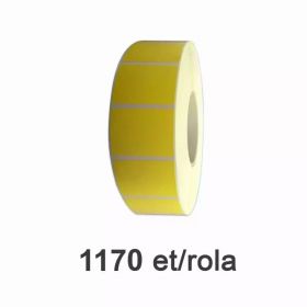 Role etichete termice ZINTA galbene 50x32mm, 1170 et./rola