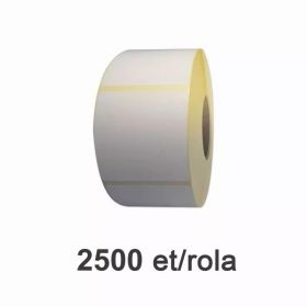 Role etichete semilucioase ZINTA 58x61mm, 2500 et./rola