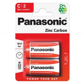 Panasonic baterie zinc C (R14) rosie Blister 2buc cod R14RZ/2BP