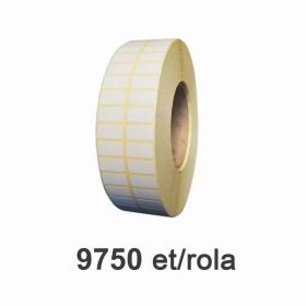 Role etichete semilucioase ZINTA 25x13mm, 9750 et./rola
