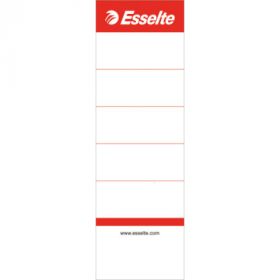 Etichete pentru biblioraft ESSELTE, interschimbabile, carton, 75 mm, 10 buc/set, alb