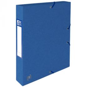 Mapa A4, carton MultiStrat 390g/mp, cu elastic, 40mm latime, OXFORD Top File - albastru