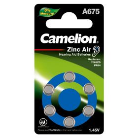 Camelion baterie zinc-aer Premium Long Life 1,4V cod ZA675 A675 Made in Germany Blister 6buc