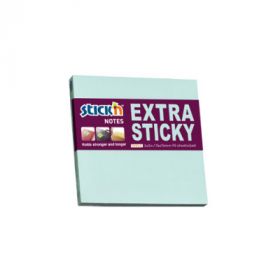 Notes autoadeziv extra-sticky 76 x  76mm, 90 file, Stick'n - albastru pastel