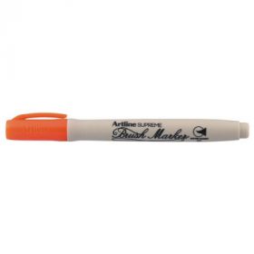Carioca ARTLINE Supreme, varf flexibil (tip pensula) - portocaliu fluorescent