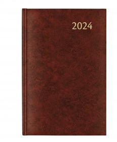 Agenda 14x21cm,1zi/pag (384 pag) DAILY - Balacron rosu