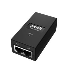 Poe Injector Tenda POE15F, 10/100Mbps; Compatible with IEEE802.3, IEEE802.3u Standard; Transmission range up to 100M; Power output can be matched automatically; 1* FE port; 1* data and power output port supporting PoE.