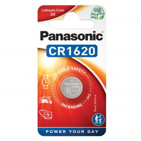 Panasonic baterie litiu CR1620 3V diametru 16mm x h 2,0mm Blister 1bucCR-1620EL/1BP
