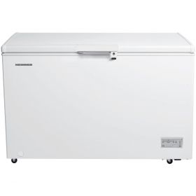 Lada frigorifica Heinner HCF-380NHF+, 371 l, Clasa F, Control elecronic, 2 cosuri, Iluminare LED, Waterproof Display, Alb