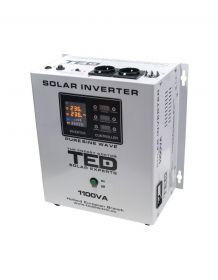 Invertor solar de la 12V la 230V 1100VA/700W MPPT unda sinusoidala TED000279