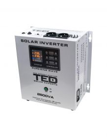 Invertor solar de la 24V la 230V 2600VA/1800W MPPT unda sinusoidala TED000293 