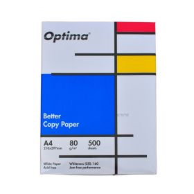 Hartie alba pentru copiator A4, 80g/mp, 500coli/top, Optima