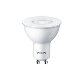 Pachet 3 becuri LED Philips, GU10, 4.7W (50W), 380 lm, lumina alba calda (2700K)