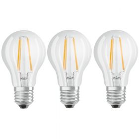 Set 3 x Bec LED OSRAM LED Value, E27, A60, 6.5W (60W), 4000K, non-dimabil, 806 lm