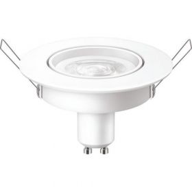 Bec LED spot Philips, GU10, 4.7W (50W), 345 lm, lumina alba calda (2700K), 9cm