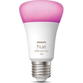 Bec LED RGB inteligent Philips Hue, Bluetooth, Zigbee, A60, E27, 9W (75W), 806 lm, lumina alba si colorata
