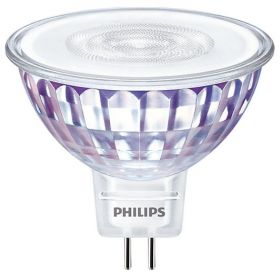 Bec LED spot Philips GU5.3, 7W (50W), 621 lm, lumina alba calda (2700K)