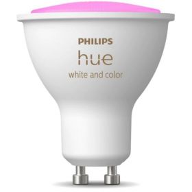 Bec Smart LED PHILIPS Hue, Bluetooth, ZigBee, RGBW, GU10, PAR16, 4.3W (35W), 2000 - 6500K, dimabil, 350 lm
