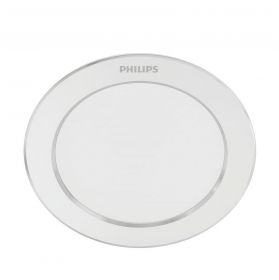 Spot LED incastrat Philips Diamond Cut DL251, 3.5W, 300 lm, lumina calda (3000K), 9.5cm, Alb