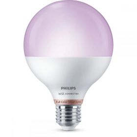 Bec LED inteligent Philips Glob, Wi-Fi, Bluetooth, G95, E27, 11W (75W), 1055 lm, temperatura lumina reglabila (2200-6500K)