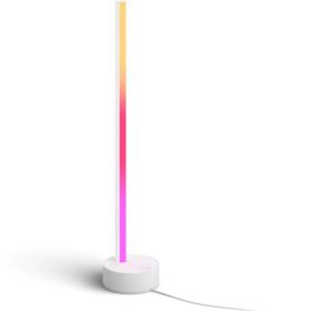 Lapa LED RGB inteligenta Philips Hue Gradient Signe, Bluetooth, 730 lm, lumina alba si colorata, IP20, 55.3 cm, Aluminiu, Alb