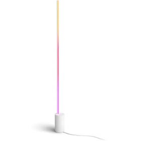 Lampadar LED RGB inteligent Philips Hue Gradient Signe floor, 29W, 1800 lm, lumina alba si colorata, IP20, 145.8 cm, Aluminiu, Alb