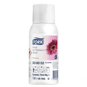Spray odorizant, cu aroma florala Tork A1, 75 ml,  3K doze, Transparent