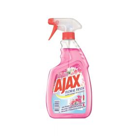 Solutie pentru curatat geamuri Ajax Floral Fiesta Flowers Bouquet Pink, 500 ml