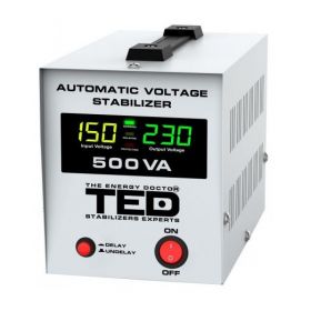 Stabilizator retea maxim 500VA-AVR LCD 1 iesire schuko TED500NEW/A0112901