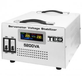 Stabilizator retea maxim 5200VA Single Phase Professional New ServoMotor  TED5200SVC online