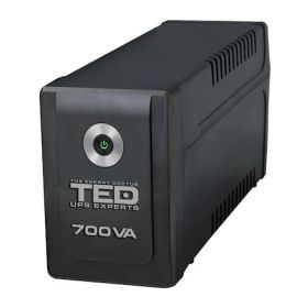 UPS 700VA / 400W LED Line Interactive cu stabilizator 2 iesiri schuko LED TED UPS Expert