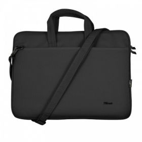 Geanta Trust Bologna Bag ECO Slim 16" laptops  General Laptop Compartment Size (inch) 16 " Type of bag carry bag Number of compartments 2 Max. laptop size 16 " Max. weight 2.5 kg Height of main product (in mm) 410 mm Width of main product (in mm) 290 mm D