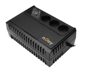 UPS nJoy Renton 650 USB, 650VA/360W, 3 Prize Schuko cu protectie, legate la baterie, functie auto-restart, forma compacta