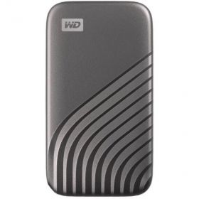 SSD extern WD, My Passport SSD, 1TB, 2.5", USB 3.2, Read speed: up to 1050MB/s, AES encryption, 256-bit, Gray